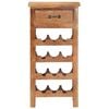 vidaXL Wine Cabinet 15.7"x11.8"x31.5" Solid Acacia Wood
