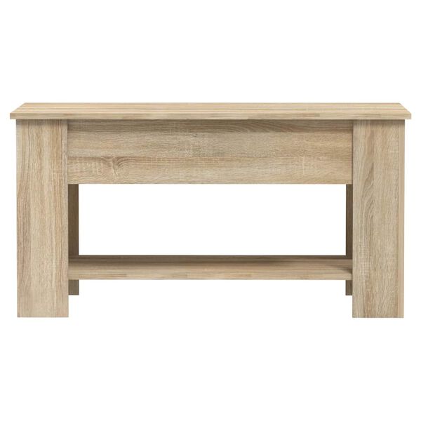 vidaXL Coffee Table Sonoma oak Engineered wood Medium Adjustable