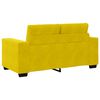 vidaXL Sofa Yellow 62.99 x 30.31 x 32.28 in Fabric