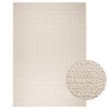 vidaXL Rug Cream 100% Polypropylene 78.7 x 114.2 in