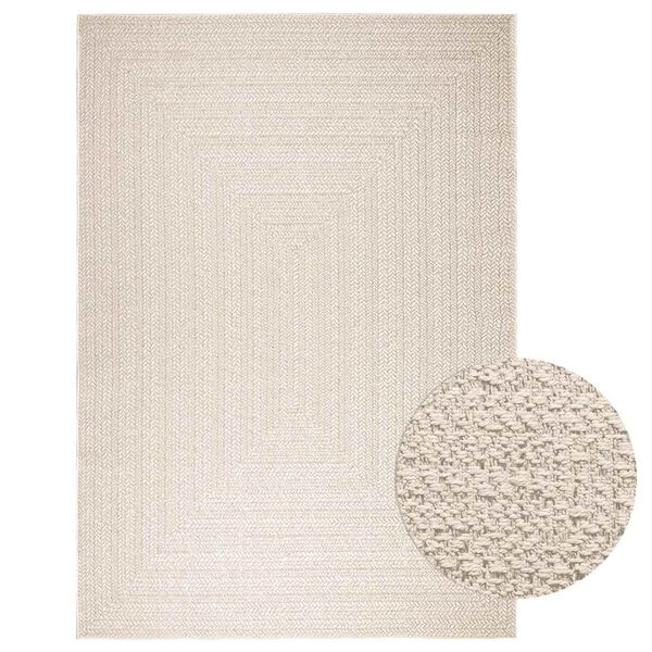 vidaXL Rug Cream 100% Polypropylene 78.7 x 114.2 in