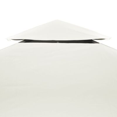vidaXL Gazebo Cover Canopy Replacement 9.14 oz/yd² Cream White 10'x10'