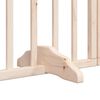 vidaXL Dog Gate with Door Foldable 6 Panels 118.1 " Poplar Wood