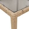 vidaXL Garden Table Set of 4 Beige