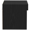 vidaXL TV Cabinet Set 2 pcs Black Oak 15.75 x 11.81 x 11.81 in