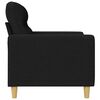 vidaXL 2-seater Sofa Black Fabric (100% polyester), metal, textilene