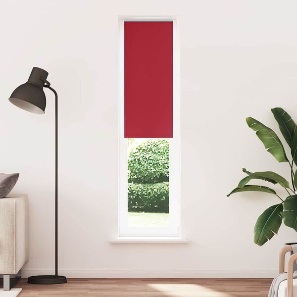 vidaXL Roller Blind Red 100% polyester, Aluminium top rail 17.7 x 90.6 in