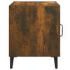 vidaXL Bedside Cabinet Smoked Oak Engineered Wood Medium Bedside Cabinet