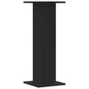 vidaXL Plant Stands 2 pcs Black 11.8x11.8x31.5" Engineered Wood