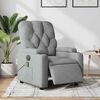vidaXL Electric Massage Recliner Chair Light Gray Fabric