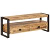 vidaXL TV Cabinet Brown Solid Mango Wood Medium TV Cabinet Rectangular