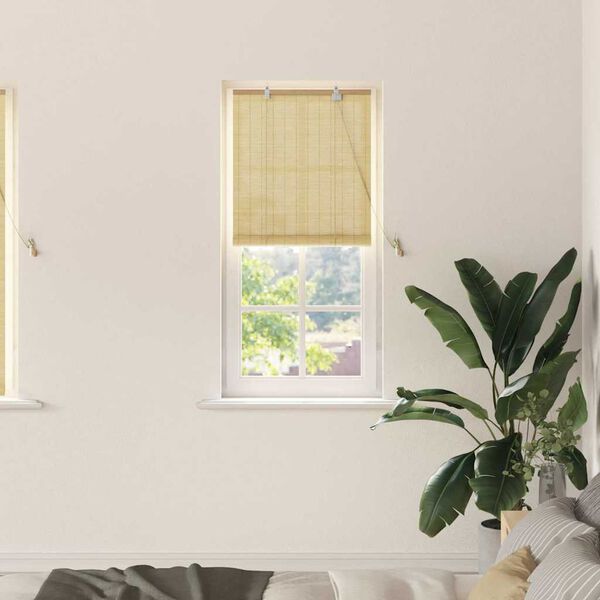 vidaXL Window Blinds & Shades Other Manual Natural Bamboo