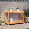 vidaXL Potting Table Wax Brown Solid Pine Wood 42.5 x 19.7 x 29.5 in