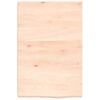 vidaXL Bathroom Countertop 15.7 x 23.6 x (0.8-1.6) " Untreated Solid Wood