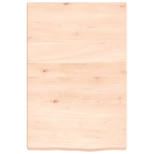 vidaXL Bathroom Countertop 15.7 x 23.6 x (0.8-1.6) " Untreated Solid Wood