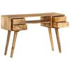 vidaXL Writing Desk Varies by piece Solid mango wood 45.3 x 18.5 x 29.9 in