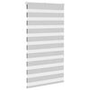 vidaXL Zebra Blind Light grey 100% polyester 27.6x59.1 in