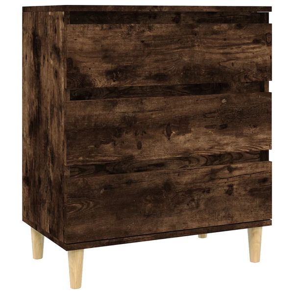 vidaXL Sideboard Smoked oak Engineered wood Medium Sideboard