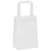 vidaXL Paper Bags 50 pcs with Handles White 15x8x21 cm