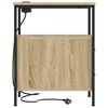 vidaXL Bedside Cabinet with Drawer Sonoma Oak 11.81 x 18.90 x 24.02 in