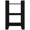 vidaXL Book Cabinet Black Solid pine wood Medium Book Cabinet