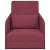 vidaXL Sofa Bed Wine Red 25.59 x 31.50 x 32.68 in Velvet