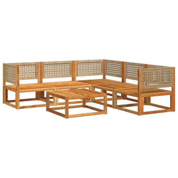 vidaXL Garden Sofa Set Beige