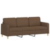 vidaXL Sofa Set Brown Fabric Medium Sofa Set Rectangular Modern