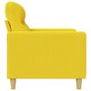 vidaXL Sofa Chair Light yellow Fabric (100% polyester), metal, foam Single