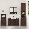 vidaXL Bathroom Furniture Set Brown Oak Engineered Wood Large