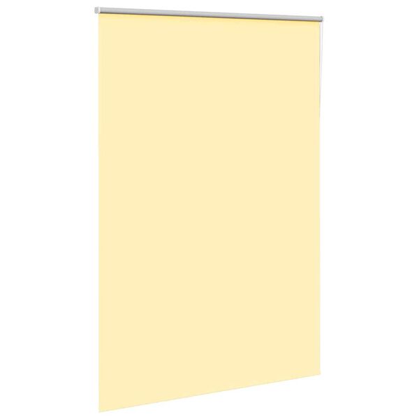 vidaXL Roller Blind Yellow 100% Polyester 63x90 in Height-Adjustable