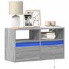 vidaXL TV Wall Cabinet Grey Sonoma Engineered Wood Compact