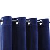 vidaXL Blackout Curtains with Rings 2 pcs Velvet Dark Blue 55.1x68.9"