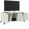 vidaXL TV Cabinet White Cold-rolled Steel Medium TV Cabinet