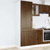 vidaXL Kitchen Cupboard Brown oak Engineered wood Tall Adjustable Feet