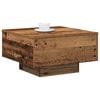 vidaXL Coffee Table Old Wood 21.65 x 21.65 x 12.20 in