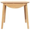 vidaXL Dining Table Natural Solid Wood Rubber