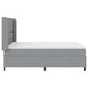 vidaXL Box Spring Bed with Mattress Light gray 55.1" x 78.7" fabric