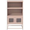 vidaXL Highboard Pink Cold-rolled steel Mid-sized Highboard