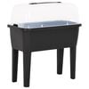 vidaXL Raised Bed Anthracite Polypropylene Medium Height-Adjustable