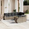 vidaXL Garden Sofa Set Gray