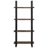 vidaXL Bookcase Mixed color Solid reclaimed wood and powder-coated iron