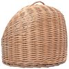 vidaXL Cat Carrier Natural Willow Natural Willow, Iron Medium Portable