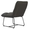 vidaXL Leisure Chair with Metal Frame Dark Gray Velvet