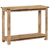 vidaXL Console Table Natural Mango Solid Mango Wood 39.4x13.8x29.5 in