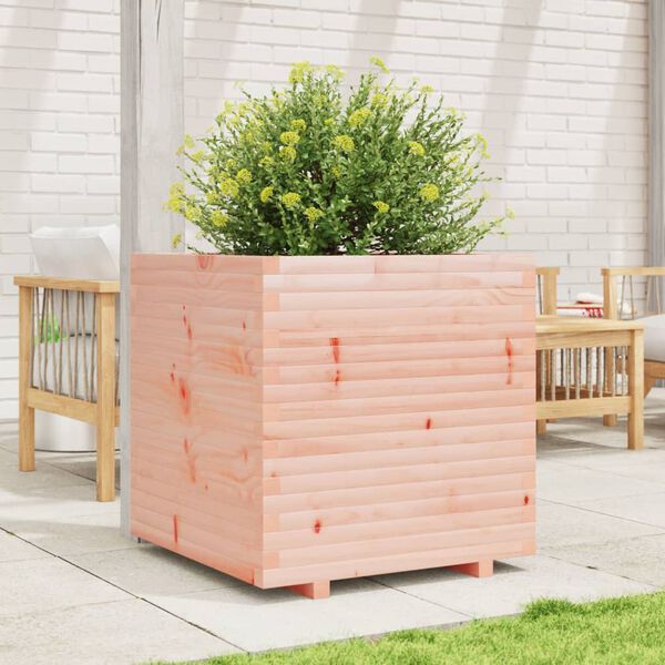 vidaXL Garden Planter Natural Wood Solid Douglas Fir Wood Medium