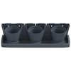 vidaXL Garden Plant Set Anthracite Polypropylene Large