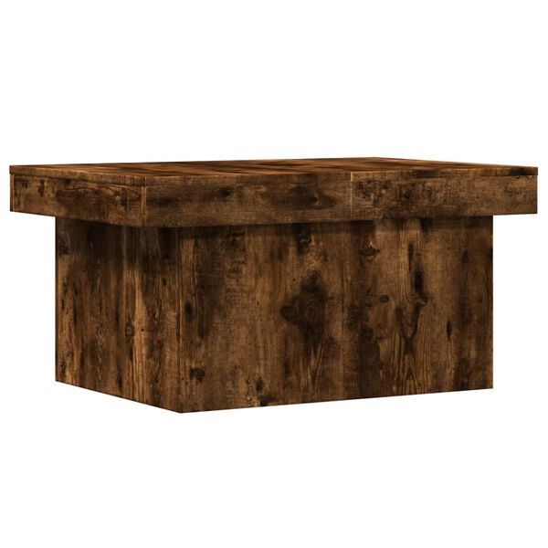 vidaXL Coffee Table Smoked Oak Engineered Wood Medium Coffee Table