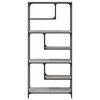 vidaXL Bookcase Grey Sonoma Engineered wood, metal Bookcase Rectangular