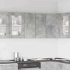vidaXL Kitchen Wall Cabinet Concrete Grey Engineered Wood